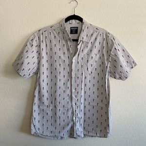 🎁 (4 for $25) Men’s Grey Popsicle Print Button Up